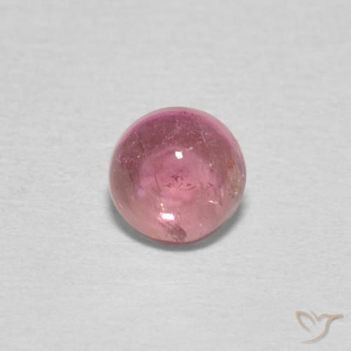 0.51ct Natural Medium Magenta Tourmaline, Round, Transparent