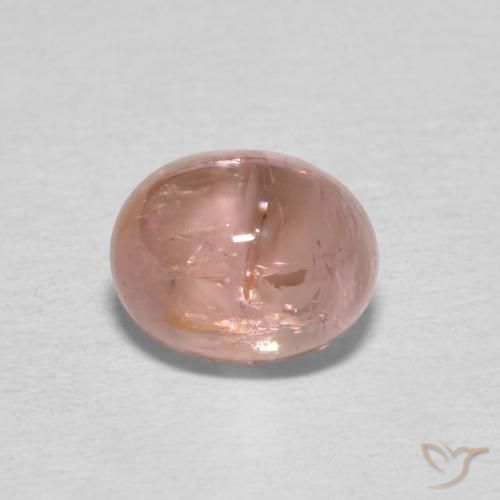 0.98ct Natural Salmon Pink Tourmaline, Oval, Transparent