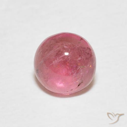 0.51ct Natural Medium Pink Tourmaline, Round, Transparent