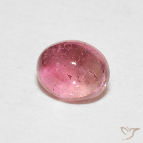0.70 ct Pink Tourmaline Stone, Natural Tourmaline in Oval Cabochon Shape for Sale