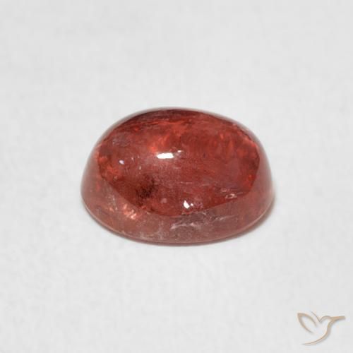 Tourmaline Gemstone in 7.3 x 5.7 mm Size for Sale, Tourmaline Stone in Medium Red Color