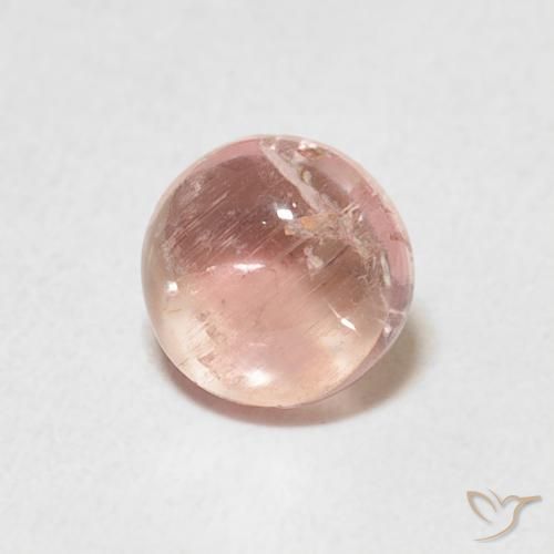 1.05 ct Pink Tourmaline Stone, Natural Tourmaline in Round Cabochon Shape for Sale