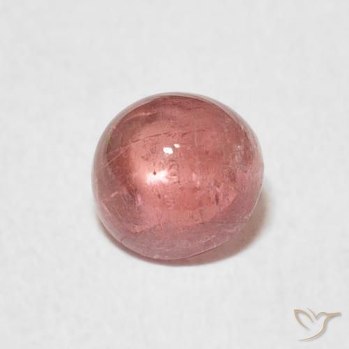 0.72 ct Pink Tourmaline Stone, Natural Tourmaline in Round Cabochon Shape for Sale