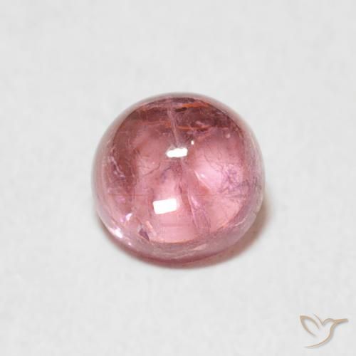 0.56ct Natural Light Pink Tourmaline, Round, Transparent, Photo A