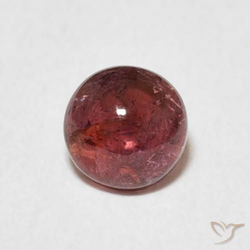 0.64ct Natural Deep Wine Red Tourmaline, Round, Transparent