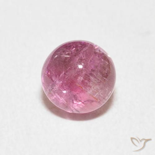 0.77ct Natural Hot Pink Tourmaline, Round, Transparent