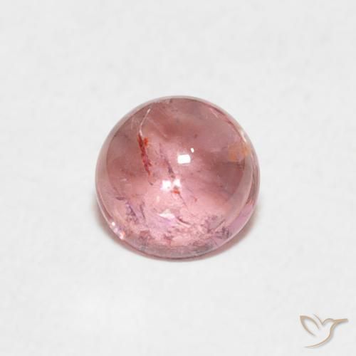 0.45ct Natural Bubblegum Pink Tone Tourmaline, Round, Transparent