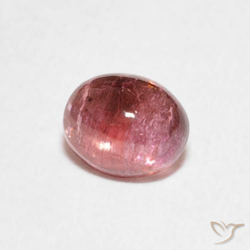 0.73 ct Pink Tourmaline Stone, Natural Tourmaline in Oval Cabochon Shape for Sale