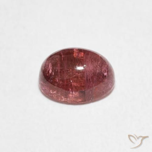 Tourmaline Gemstone in 5.8 x 4.7 mm Size for Sale, Tourmaline Stone in Fruit Punch Red Color