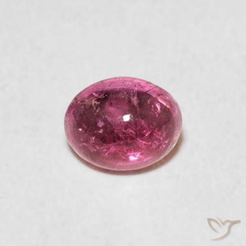 0.78ct Natural Orange Pink Tourmaline, Oval, Transparent