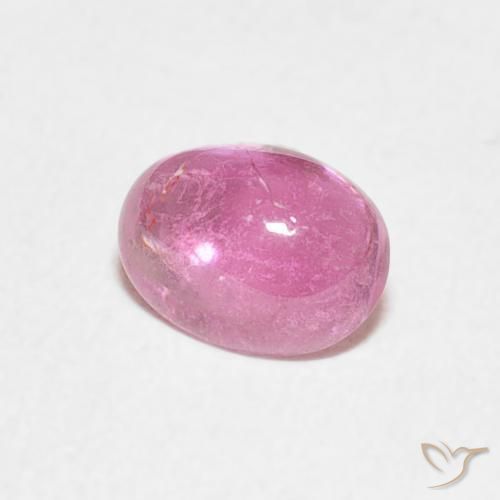 0.68 ct Pink Tourmaline Stone, Natural Tourmaline in Oval Cabochon Shape for Sale