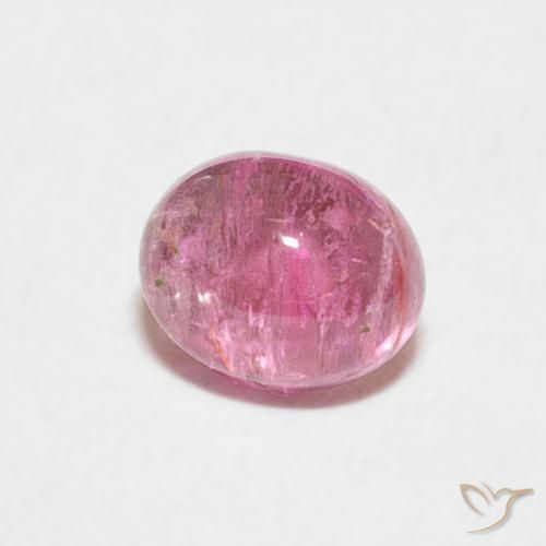0.83 ct Pink Tourmaline Stone, Natural Tourmaline in Oval Cabochon Shape for Sale