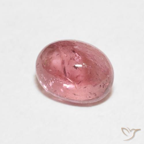 0.80 ct Pink Tourmaline Stone, Natural Tourmaline in Oval Cabochon Shape for Sale