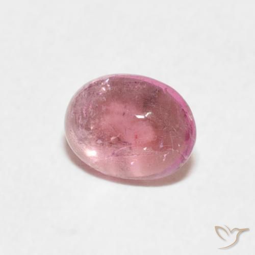 0.65 ct Pink Tourmaline Stone, Natural Tourmaline in Oval Cabochon Shape for Sale