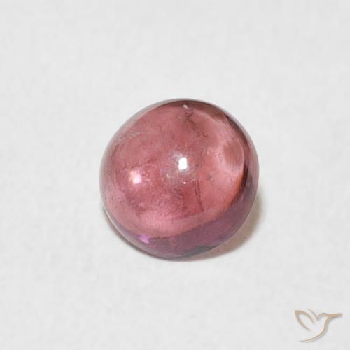 0.54 ct Pink Tourmaline Stone, Natural Tourmaline in Round Cabochon Shape for Sale