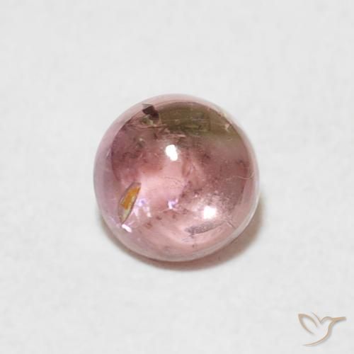 0.61ct Natural Light Hot Pink Tourmaline, Round, Transparent