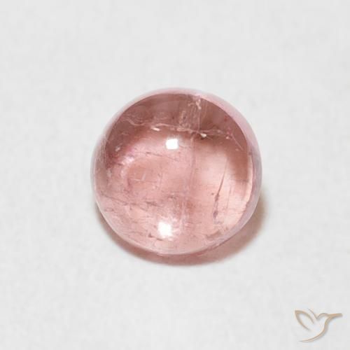 0.63ct Natural Light Pink Tourmaline, Round, Transparent