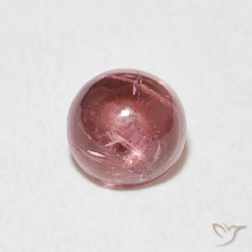 0.55ct Natural Intense Pink Tourmaline, Round, Transparent
