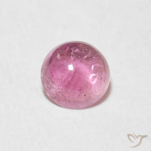 0.47ct Natural Medium Pink Tourmaline, Round, Transparent