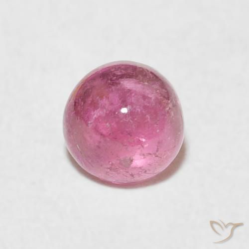 0.65ct Natural Bubblegum Pink Tourmaline, Round, Transparent