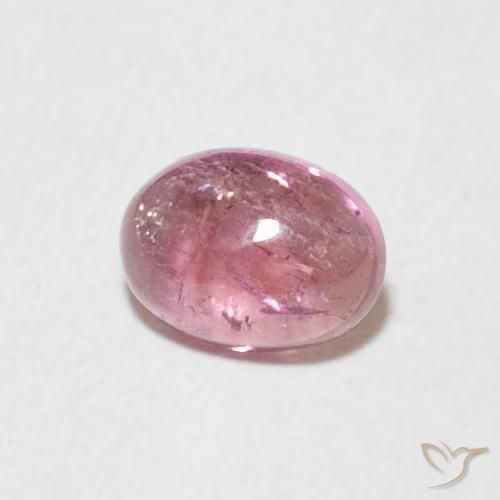 0.72 ct Pink Tourmaline Stone, Natural Tourmaline in Oval Cabochon Shape for Sale