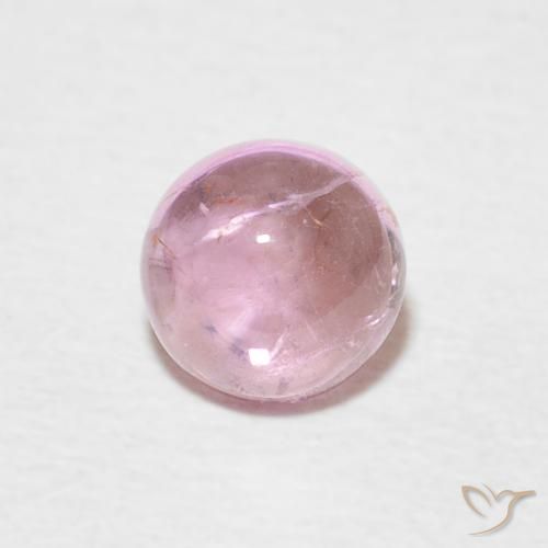 0.68ct Natural Very Light Pink Tourmaline, Round, Transparent