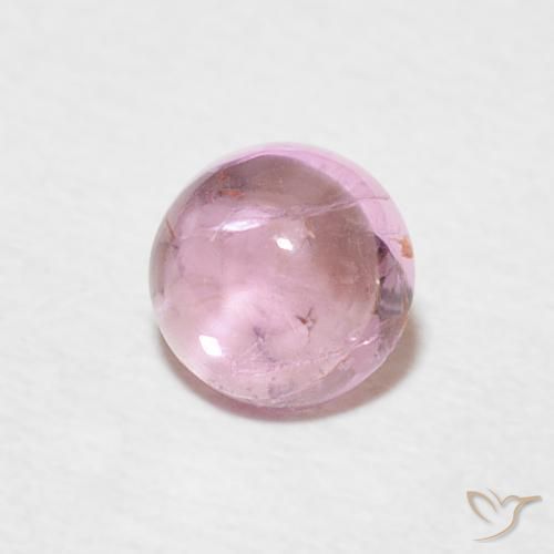 0.68 ct Pink Tourmaline Stone, Natural Tourmaline in Round Cabochon Shape for Sale