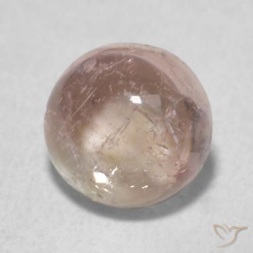 1.18 ct Pink Tourmaline Stone, Natural Tourmaline in Round Cabochon Shape for Sale