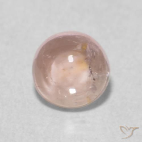 0.51ct Natural Very Light Pink Tourmaline, Round, Transparent