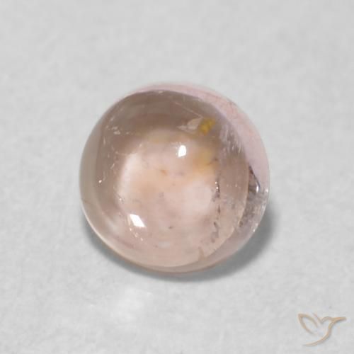 0.51 ct Pink Tourmaline Stone, Natural Tourmaline in Round Cabochon Shape for Sale