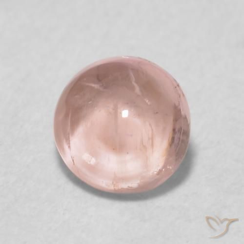 0.70 ct Pink Tourmaline Stone, Natural Tourmaline in Round Cabochon Shape for Sale
