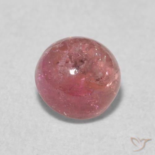 0.63ct Natural Intense Pink Tourmaline, Round, Transparent