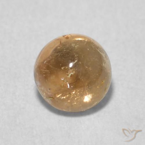 0.62ct Natural Golden-Peach Tourmaline, Round, Transparent