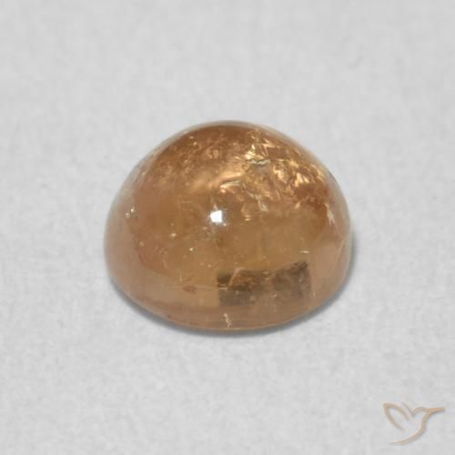 Tourmaline Gemstone in 5 mm (calibrated) Size for Sale, Tourmaline Stone in Golden-Peach Color