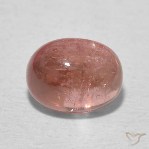 1.39ct Natural Orange Pink Tourmaline, Oval, Transparent