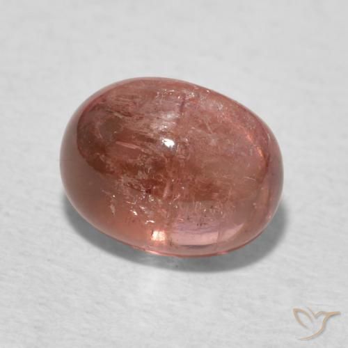 1.39 ct Pink Tourmaline Stone, Natural Tourmaline in Oval Cabochon Shape for Sale