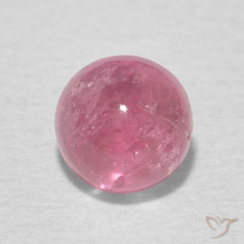 0.74ct Natural Hot Pink Tourmaline, Round, Transparent