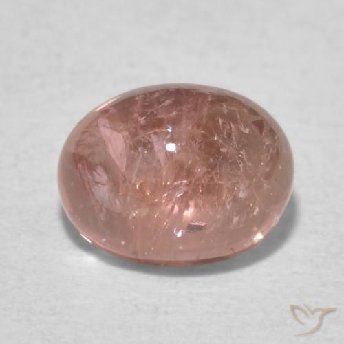 1.72ct Natural Rosado terroso turmalina, Ovalada, Transparente, Photo A