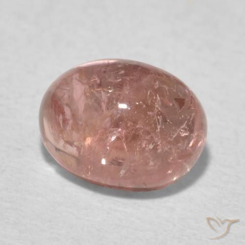 1.72 ct Pink Tourmaline Stone, Natural Tourmaline in Oval Cabochon Shape for Sale