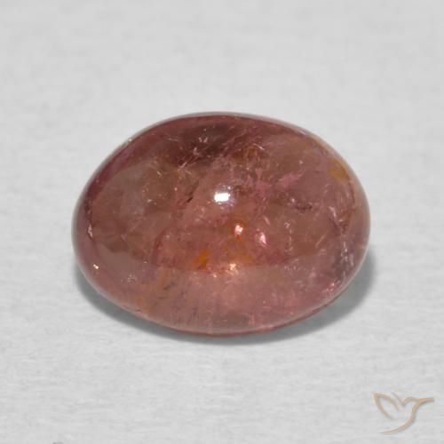 1.40ct Natural Rosewood Pink Tourmaline, Oval, Transparent