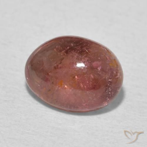 1.40 ct Pink Tourmaline Stone, Natural Tourmaline in Oval Cabochon Shape for Sale