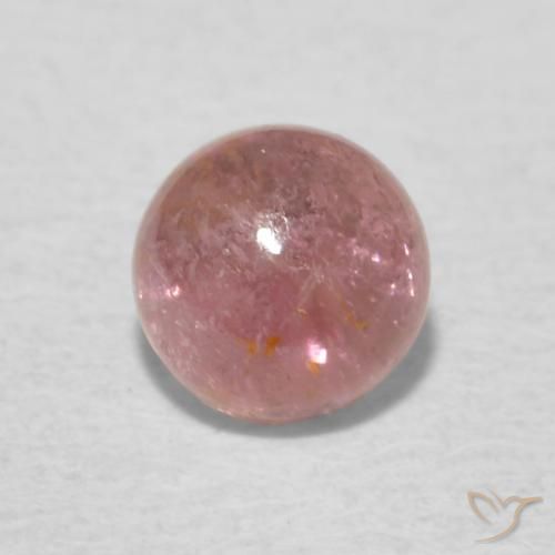 0.58ct Natural Medium Pink Tourmaline, Round, Transparent