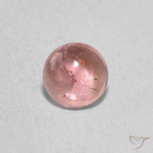 0.82ct Natural Bubblegum Pink Tourmaline, Round, Transparent