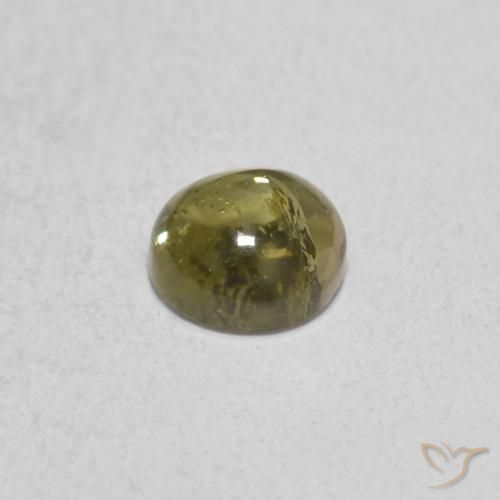 Tourmaline Gemstone in 5 mm (calibrated) Size for Sale, Tourmaline Stone in Earthy Green Color