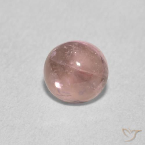 0.85 ct Pink Tourmaline Stone, Natural Tourmaline in Round Cabochon Shape for Sale