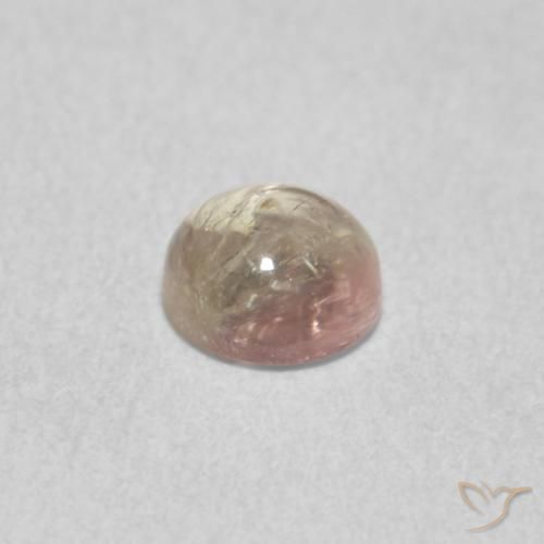 Tourmaline Gemstone in 5 mm (calibrated) Size for Sale, Tourmaline Stone in Very Light Orange Color