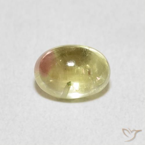 0.96ct Natural Bi-color Tourmaline, Oval, Transparent