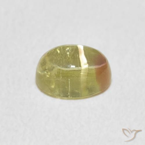 Tourmaline Gemstone in 6.4 x 4.6 mm Size for Sale, Tourmaline Stone in Bi-color Color