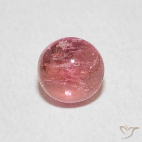 0.68ct Natural Medium Pink Tourmaline, Round, Transparent
