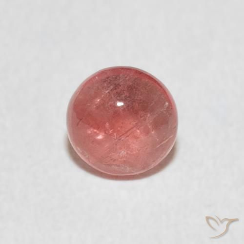 0.47ct Natural Medium Pink Tourmaline, Round, Transparent